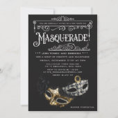 N'IMPORTE QUEL ÉVÉNEMENT - Invitation Masquerade P (Devant)