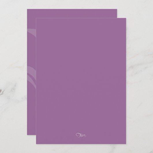 N'importe quel Faire-part de mariage d'orchidée co (Devant / Derrière)