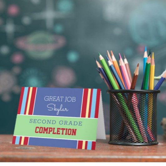 N'importe quel grade ! Carte de fin de grade perso