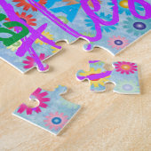 N'importe quel nom Collage Puzzle avec fleurs (Côté)