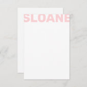 N'Importe Quel Nom De Bloc De Couleur Carte De Not (Devant / Derrière)