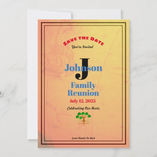 N'importe quel nom de famille Carte du monde Ancie (Devant)