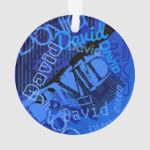 N'importe quel nom Personnalisable Creative Blue (dos)