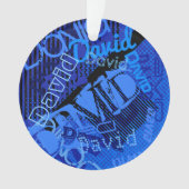 N'importe quel nom Personnalisable Creative Blue (devant)