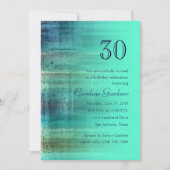 N'importe quel nombre Anniversaire Invitation Aqua (Devant)