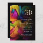 N'importe quel nombre Anniversaire Invitation Arc- (Devant / Derrière)