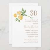 N'Importe Quel Nombre Invitation Anniversaire Troi (Devant / Derrière)