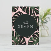 N'IMPORTE QUEL NUMÉRO Carte de table Feuille de pa (Debout devant)