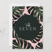 N'IMPORTE QUEL NUMÉRO Carte de table Feuille de pa (Dos)