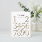 N'Importe Quel Numéro De Table Couleur Bloque L'Or (Debout devant)