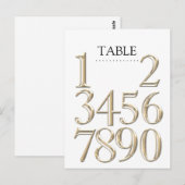 N'Importe Quel Numéro De Table Couleur Bloque L'Or (Devant / Derrière)