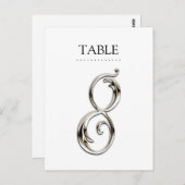 N'Importe Quel Numéro De Table Couleur Fancy Argen (Devant / Derrière)