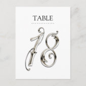 N'Importe Quel Numéro De Table Couleur Fancy Argen (Devant)