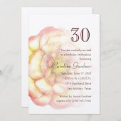 N'Importe Quel Numéro Invitation Anniversaire (Devant / Derrière)