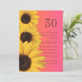 N'Importe Quel Numéro Invitation Anniversaire Fleu (Debout devant)