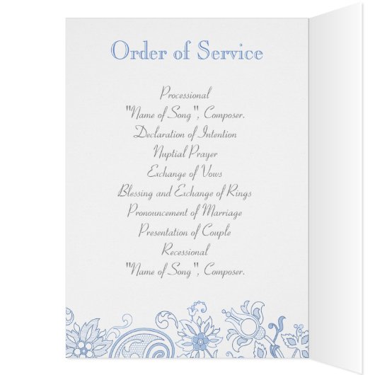 N'importe quel programme de mariage de la dentelle (Intérieur (Gauche))