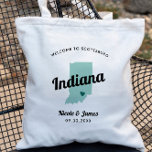 N'Importe Quel Sac D'Accueil De Mariage Color Indi<br><div class="desc">Un sac cadeau de bienvenue mariage pour les clients extérieurs à la ville à votre mariage, avec l'image de Indiana. Vous pouvez modifier les couleurs pour n'importe quelle partie de ce design, ainsi que déplacer le coeur à l'emplacement de votre mariage. Pour modifier les couleurs, cliquez sur personnaliser, puis sur...</div>