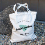 N'Importe Quel Sac D'Accueil Mariage Color South C<br><div class="desc">Un sac cadeau de bienvenue mariage pour les clients extérieurs à la ville à votre mariage, avec l'image de la Caroline du Sud. Vous pouvez modifier les couleurs pour n'importe quelle partie de ce design, ainsi que déplacer le coeur à l'emplacement de votre mariage. Pour modifier les couleurs, cliquez sur...</div>