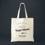N'Importe Quel Sac D'Accueil Mariage Des Îles Vier<br><div class="desc">Un sac cadeau de bienvenue mariage pour les clients extérieurs à la ville à votre mariage, avec l'image des îles Vierges. Vous pouvez modifier les couleurs pour n'importe quelle partie de ce design, ainsi que déplacer le coeur à l'emplacement de votre mariage. Pour modifier les couleurs, cliquez sur personnaliser, puis...</div>