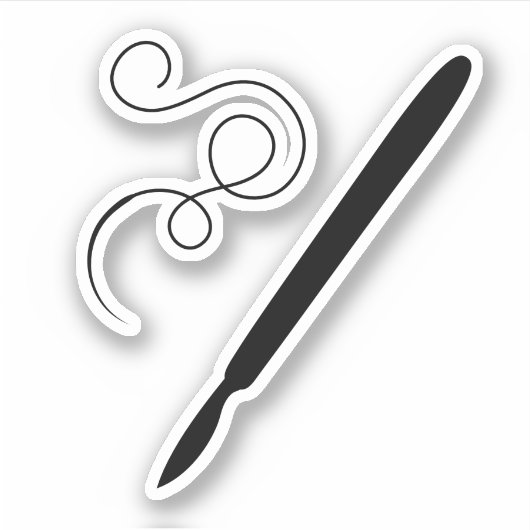 N'importe quel scalpel de couleur et sticker à aig (Devant)