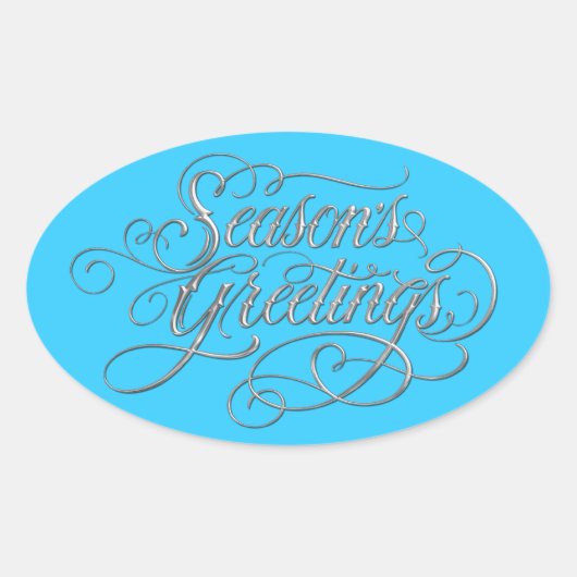 N'importe quel Sticker en argent de Bonnes Fêtes d (Devant)