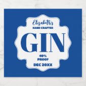 N'Importe Quel Sticker Gin Personnalisé Couleur (Étiquettes simples)