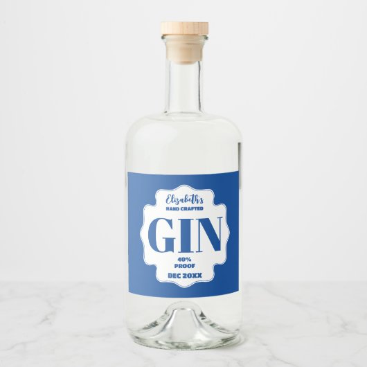 N'Importe Quel Sticker Gin Personnalisé Couleur (Devant)