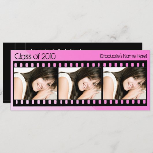 N'importe quelle année ~ Faire-part d'obtention d' (Devant / Derrière)