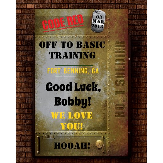 N'IMPORTE QUELLE BRANCHE - Bannière du parti milit