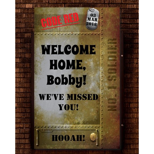 N'IMPORTE QUELLE BRANCHE - Bannière militaire