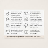 N'Importe Quelle Carte De Soins Postérieurs D'Élim (Dos)