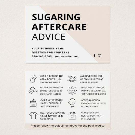 N'Importe Quelle Carte De Soins Postérieurs D'Élim (Devant & derrière)