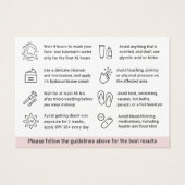 N'importe quelle carte d'instruction de suivi de m (Dos)