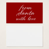 N'importe quelle couleur avec blanc de Père Noël a (Devant & derrière)