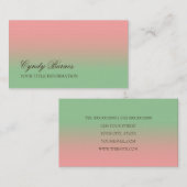 N'importe quelle couleur avec Carte de visite de d (Devant / Derrière)