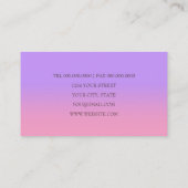 N'importe quelle couleur avec Carte de visite de d (Dos)