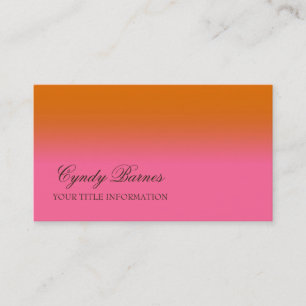N'importe quelle couleur avec Carte de visite de d