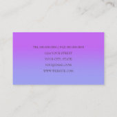 N'importe quelle couleur avec Carte de visite de d (Dos)