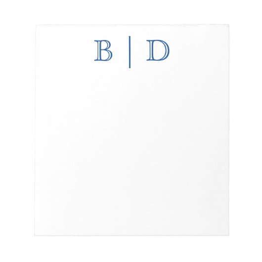 N'Importe Quelle Couleur - Bloc-notes à deux lettr (Devant)