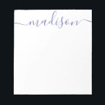 N'importe quelle couleur - Bloc-notes de nom de sc<br><div class="desc">PreppyPrint.com - Ajoutez votre touche personnalisée à ce bloc-notes. Cliquez sur "personnaliser", puis sur "customiser" pour modifier la couleur et la taille de la police afin de vous adapter à la bonne recherche pour votre nom. Transférez aussi ce design sur les produits de votre choix ! Veuillez visiter mon magasin...</div>