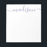 N'importe quelle couleur - Bloc-notes de nom de sc<br><div class="desc">PreppyPrint.com - Ajoutez votre touche personnalisée à ce bloc-notes. Cliquez sur "personnaliser", puis sur "customiser" pour modifier la couleur et la taille de la police afin de vous adapter à la bonne recherche pour votre nom. Transférez aussi ce design sur les produits de votre choix ! Veuillez visiter mon magasin...</div>