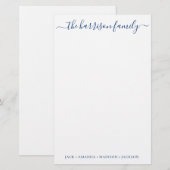 N'importe quelle couleur de la papeterie de la fam (Devant / Derrière)