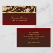 N'importe quelle couleur et or Carte de visite con (Devant / Derrière)