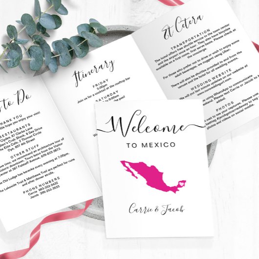 N'importe quelle couleur Mexique Carte Mariage Bie