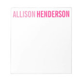 N'importe quelle couleur - Nom du bloc - Bloc-note (Devant)