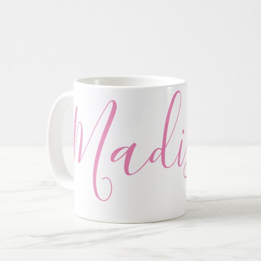 N'importe quelle couleur - Nom du script Mug perso (Devant gauche)