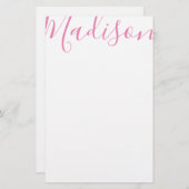 N'importe quelle couleur - Nom du script Papier à  (Devant / Derrière)