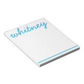 N'importe quelle couleur - Nom manuscrit Bloc-note (Incliné)