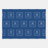 N'Importe Quelle Couleur - Papier cadeau Monogramm (Devant)