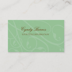 N'importe quelle couleur Scrolly Vines Carte de vi